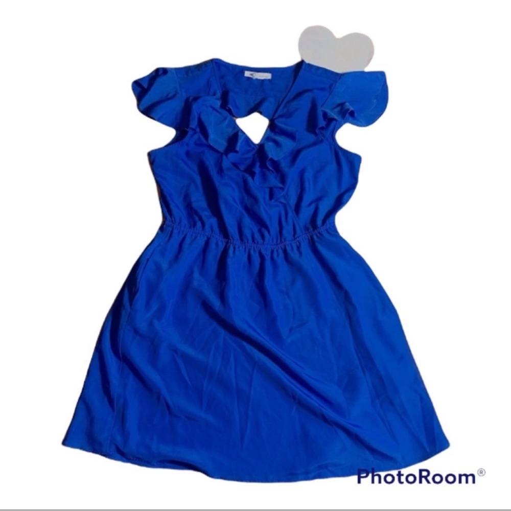 BCBGeneration dress with ruffles and cut outs